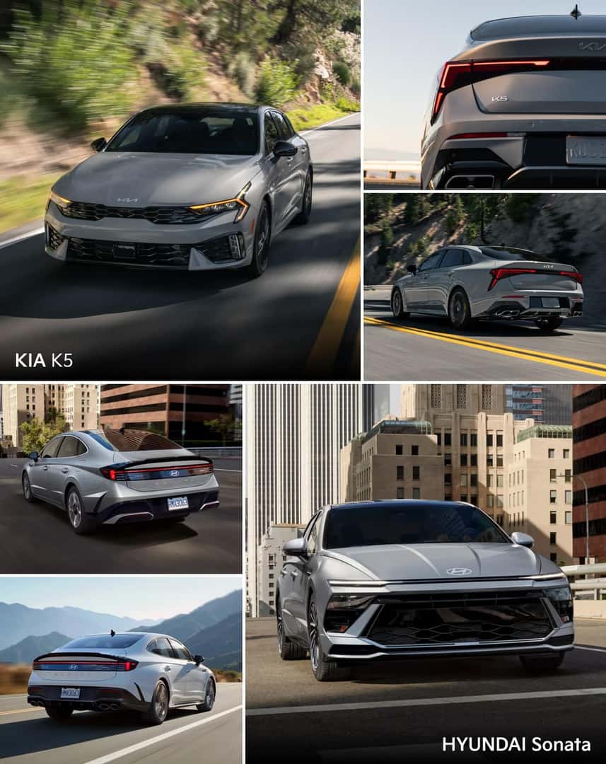 Compare the 2025 Hyundai Sonata vs. 2025 Kia K5