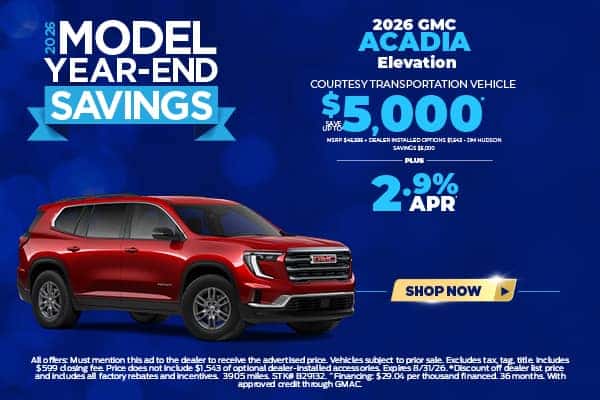 New 2026 GMC Acadia Elevation