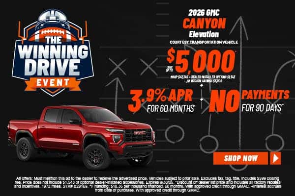 New 2026 GMC Canyon Elevation