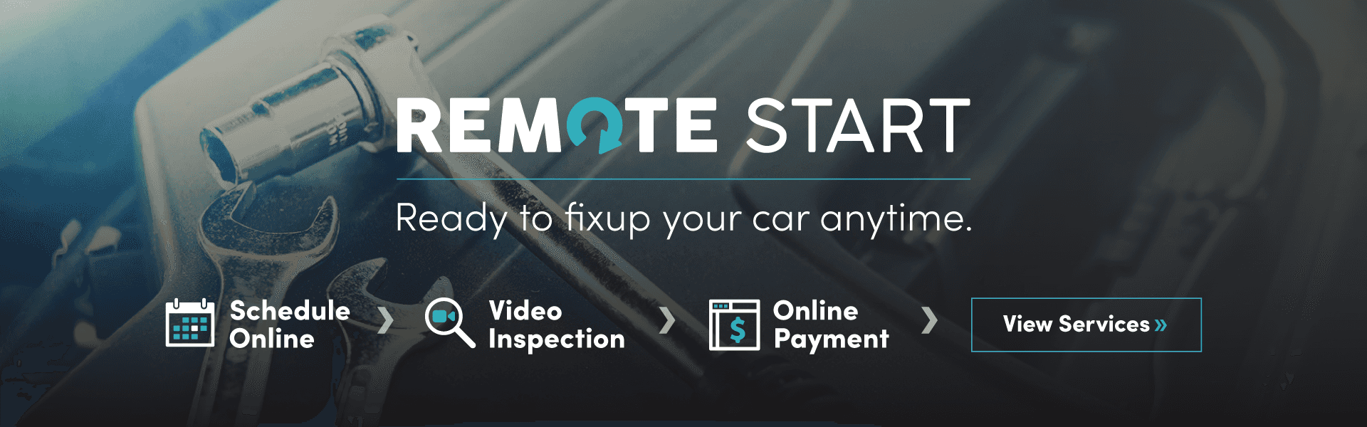 Remote start service. Ready to fix up your car anytime. Schedule online, video inspection online payment view serviceick up, convenient and stress free. Online payment, easy pay your bill. Available within a 10 mile radius of the dealership.