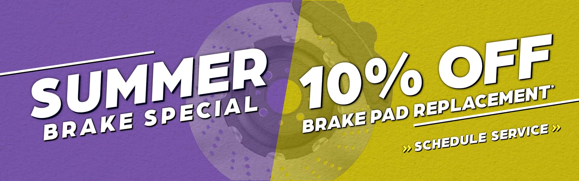 Summer Brake Special | 10% off brake pad replacement
