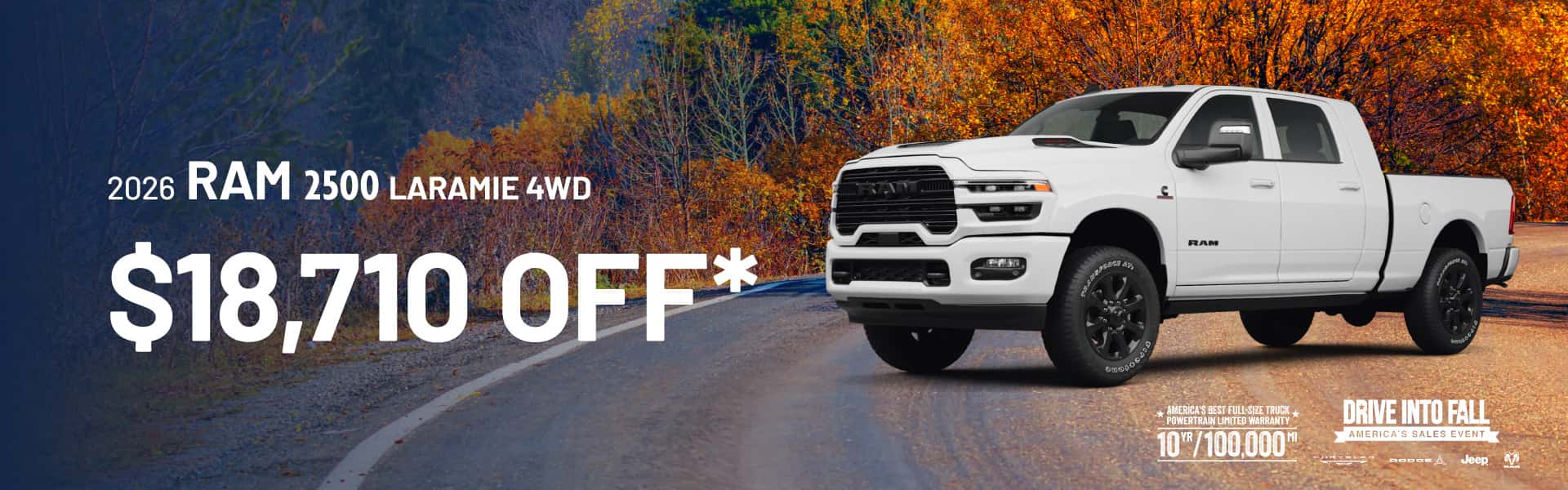 2026 RAM 2500 Laramie 4WD : $18,710 off!*