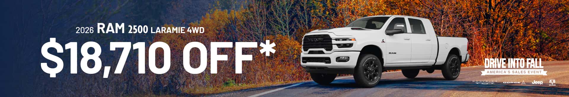 2026 RAM 2500 Laramie 4WD : $18,710 off!*