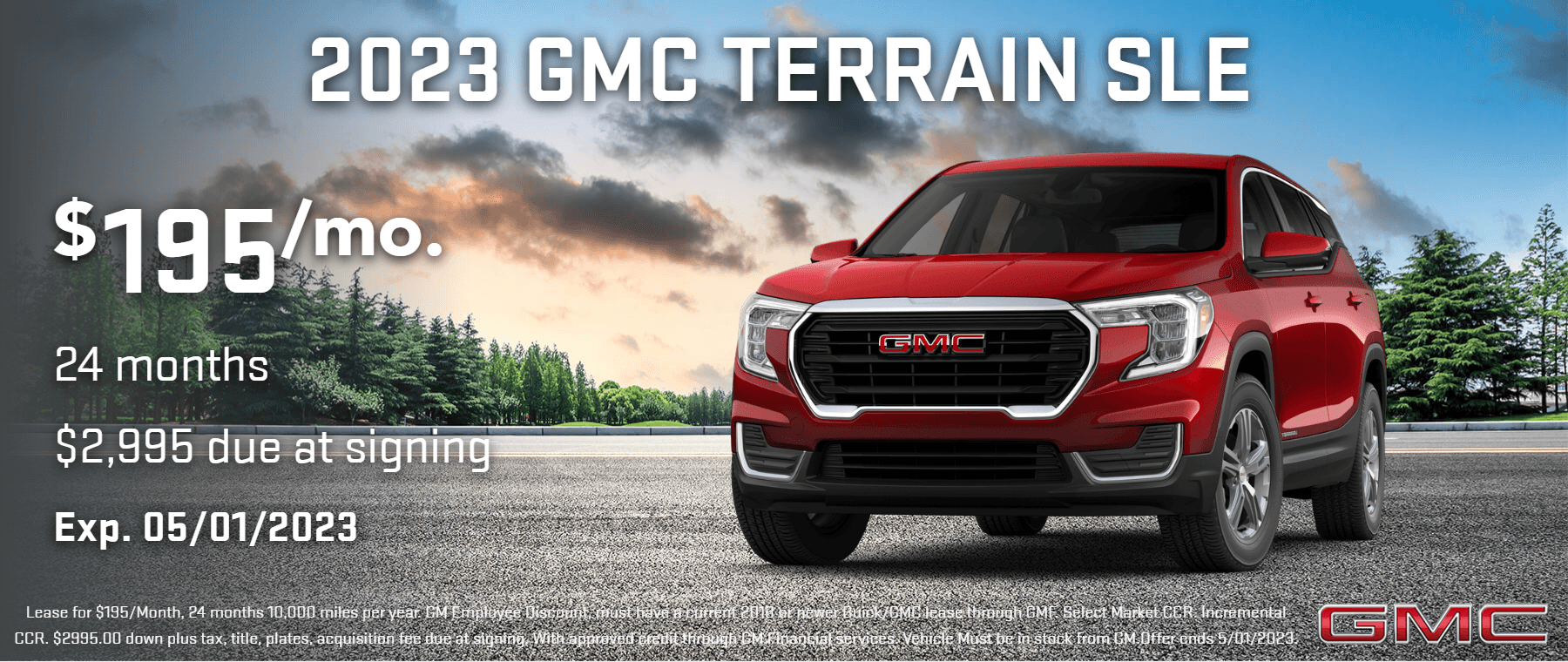 Lease The 2023 GMC Terrain SLE AWD in Highland