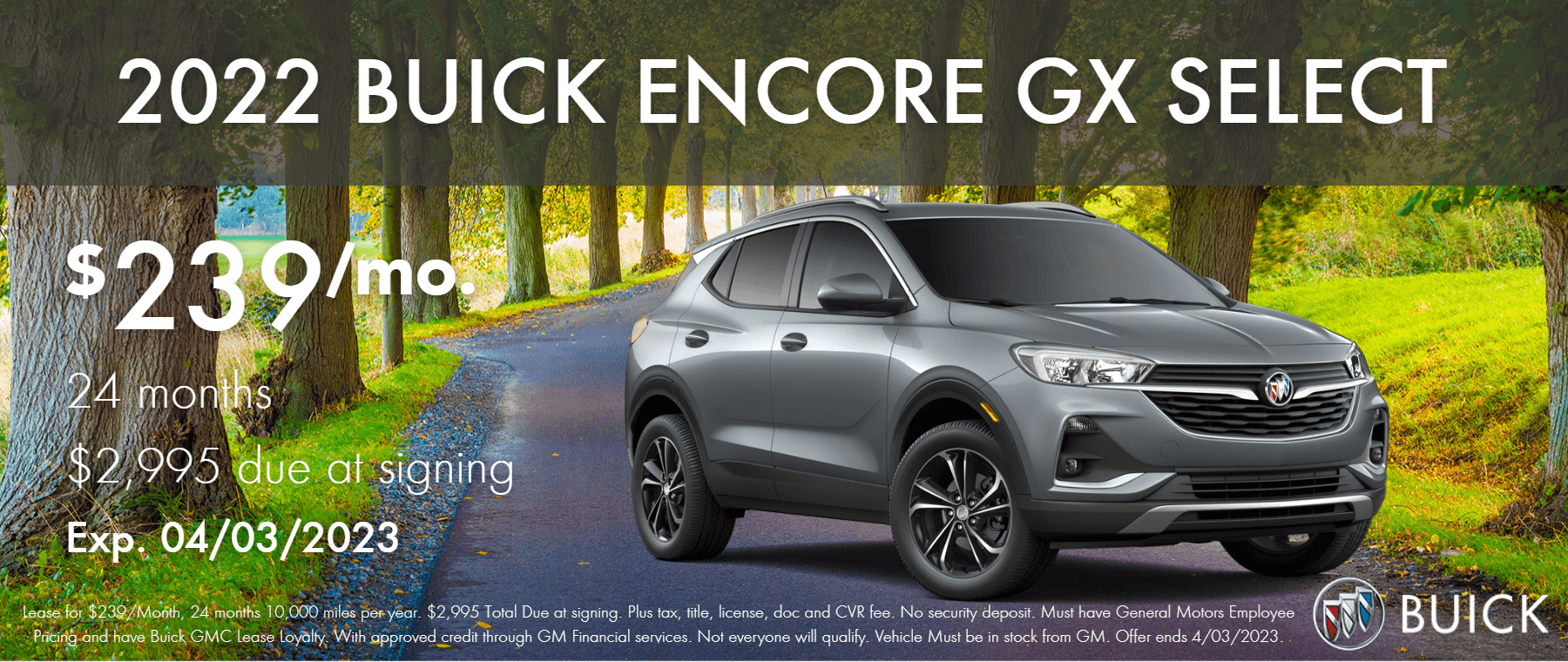 Lease The 2022 Buick Encore GX Select in Highland