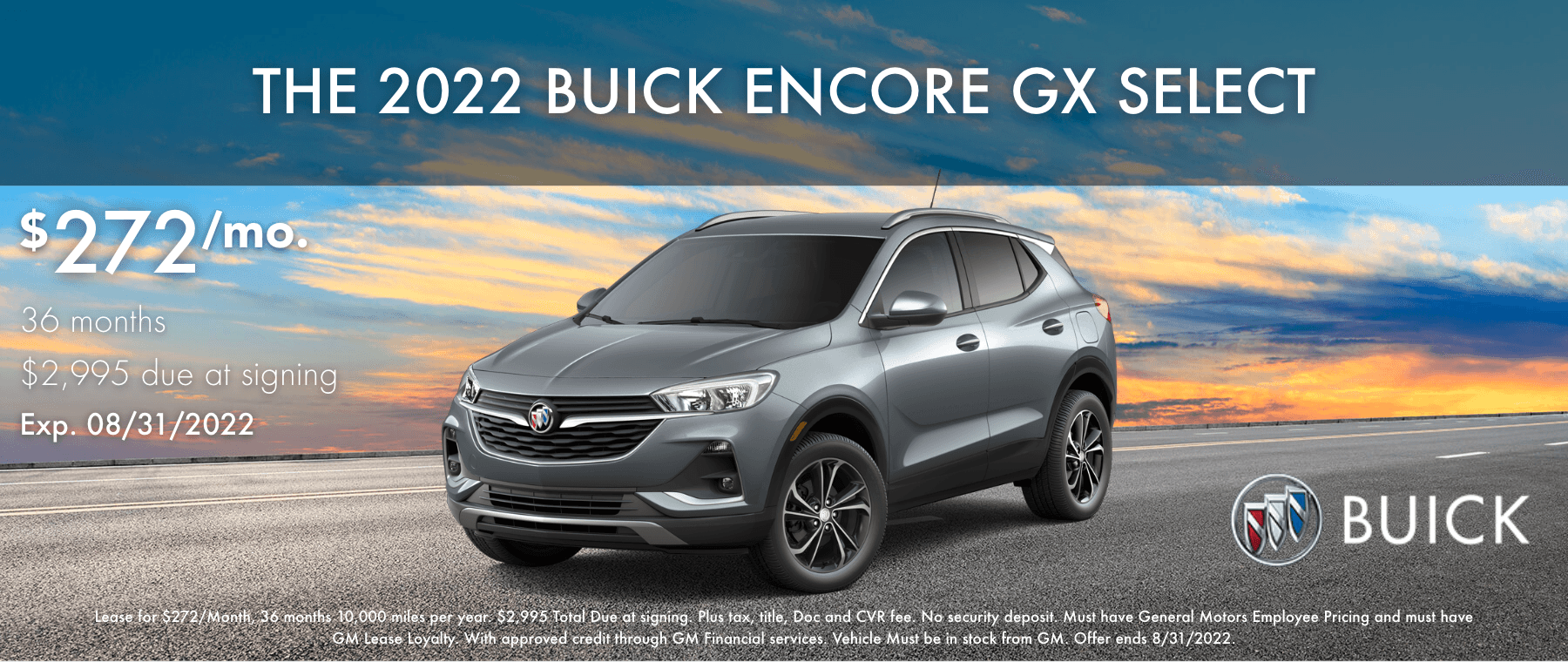Lease The 2022 Buick Encore GX Select in Highland MI