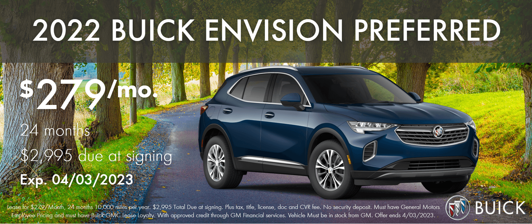 Lease The 2022 Buick Envision Preferred in Highland Charter Township