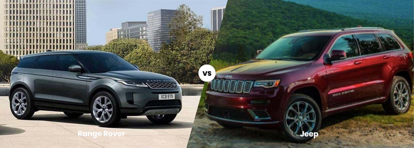 te veel Diplomatieke kwesties Over instelling Range Rover vs. Jeep | Compare Jeep and Land Rover SUVs