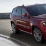 2018 Jeep Grand Cherokee driving on race track