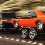 2020 Dodge Durango Towing a Car Trailer