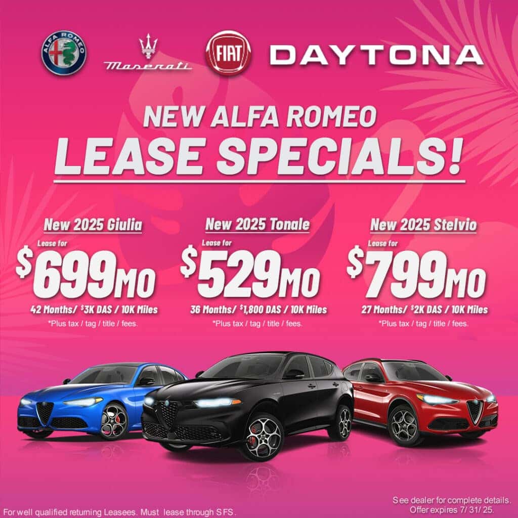 New 2025 Alfa Romeo Giulia, New 2025 Alfa Romeo Tonale, & New 2025 Alfa Romeo Stelvio