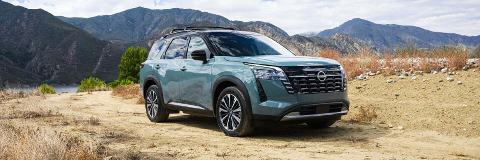 26 nissan pathfinder parked in desert