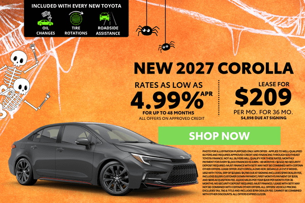 2027 Corolla Offer