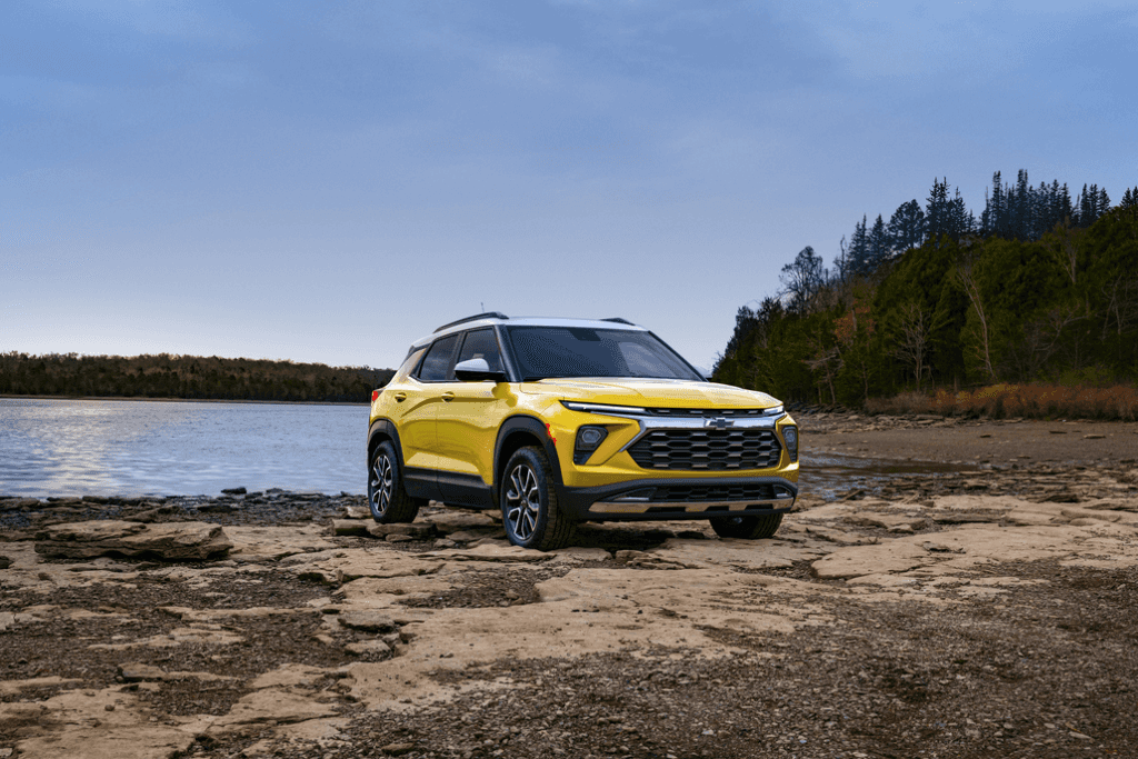 Chevrolet Trailblazer Parked Front 3/4 View on a Lake Beach