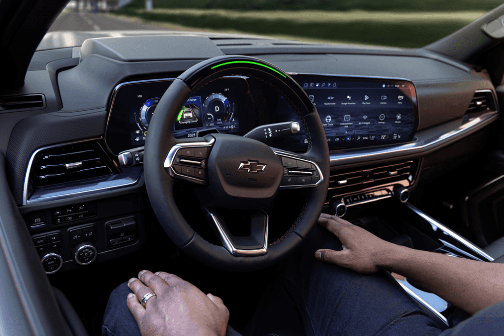 Chevrolet Wheel with Super Cruise Engaged