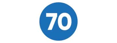 70 years of service