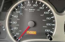 Odometer reading 250,000 Miles