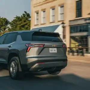 2026 Chevrolet Equinox LT Sterling Gray Metallic in motion