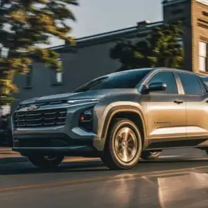 2026 Chevrolet Equinox LT Sterling Gray Metallic in motion