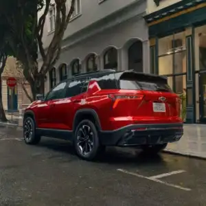 2026 Chevrolet Equinox Radiant Red Tintcoat in parking space