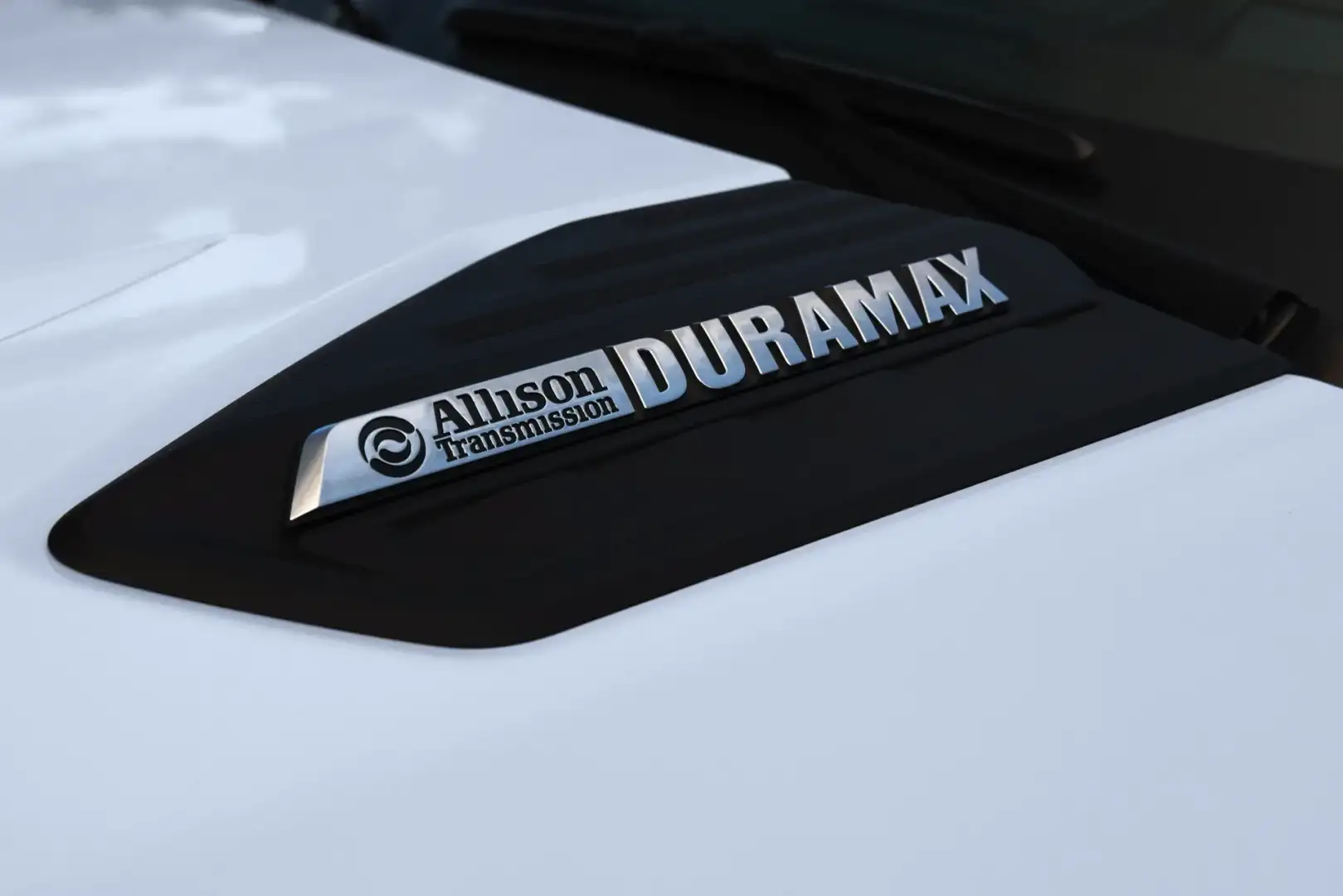 Chevrolet Silverado close up on the DuraMax emblem