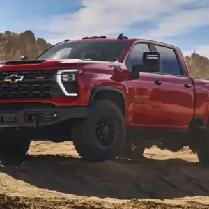2026 Chevrolet Silverado HD Front and Driver's Side View