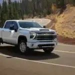 2026 Chevrolet Silverado HD on Winding Road