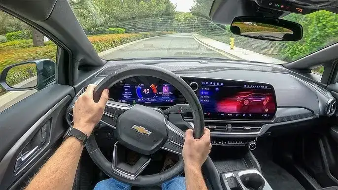 Interior drivers view of the Chevrolet Equinox EV
