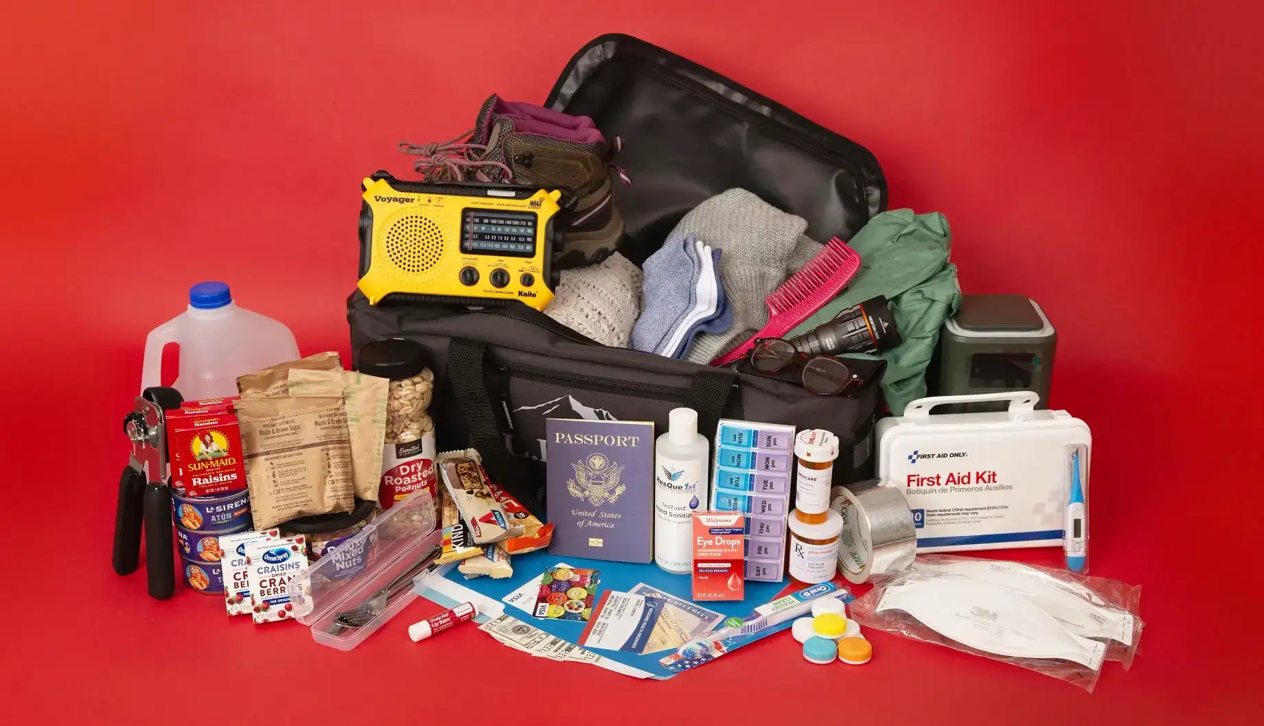Emergency kit disaster go bag