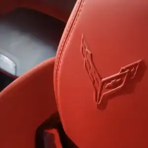 2026 Chevrolet Corvette Stingray Headrest in Red Trim