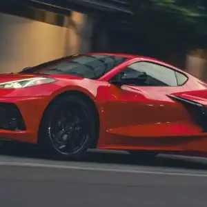 2026 Chevrolet Corvette Stingray Driver's Side View in Motion