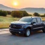 The Sleek And Dependable 2019 Chevrolet Silverado Cruising The Highways At Dusk