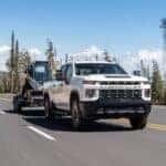 The Reliable and Long Lasting 2020 Chevrolet Silverado 2500HD Towing Machinery On A Highway With Ease