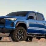 A Reef Blue Metallic 2026 Chevrolet Colorado ZR2, Parked Epically In The Mountains