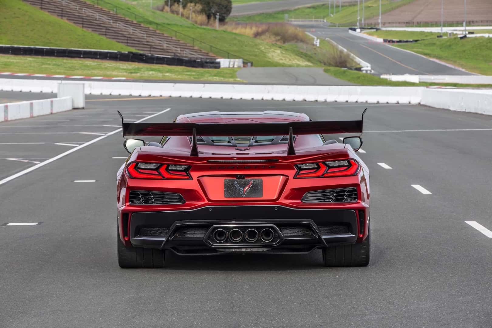 2026 Chevrolet Corvette ZRX1 Rear View at Sonoma Media Drive
