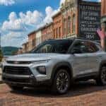 2026 Chevrolet Trailblazer parked on a downtown Maysville, KY historic district street