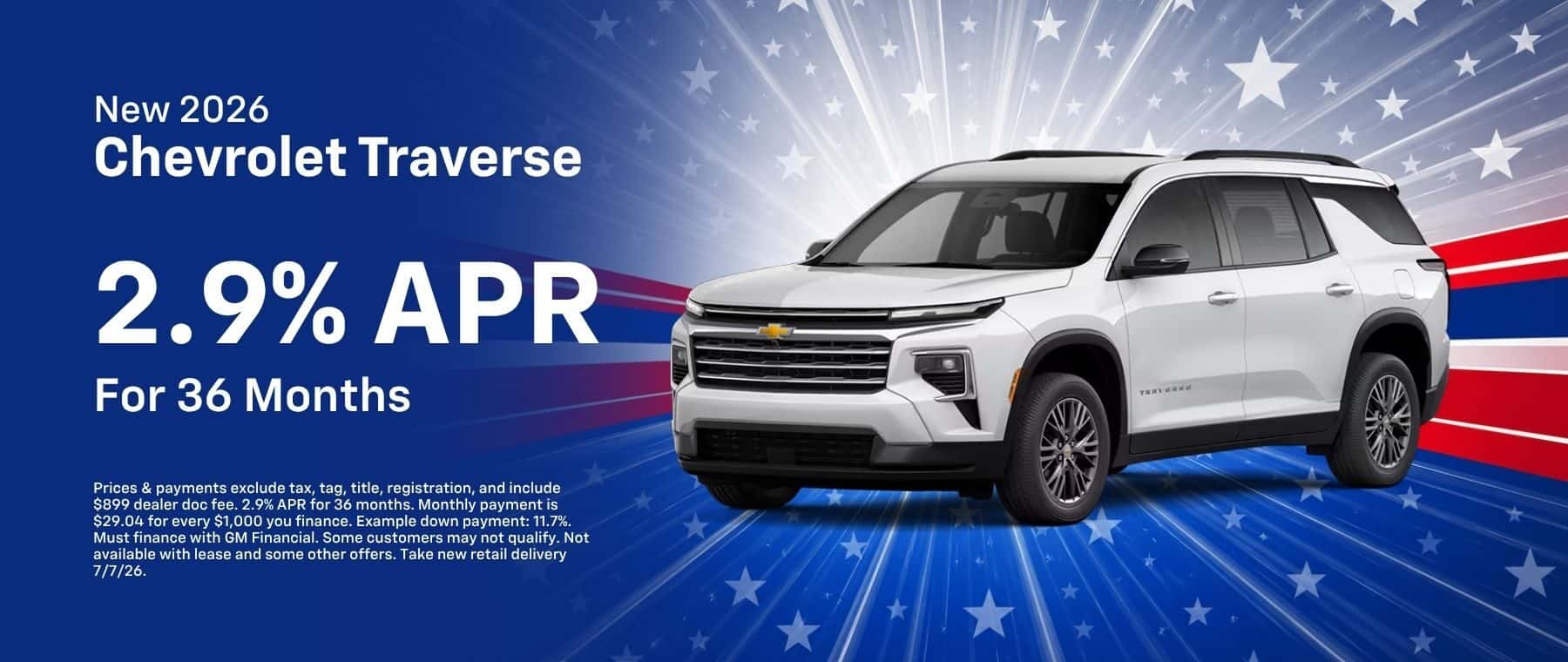 New 2026 Chevrolet Traverse