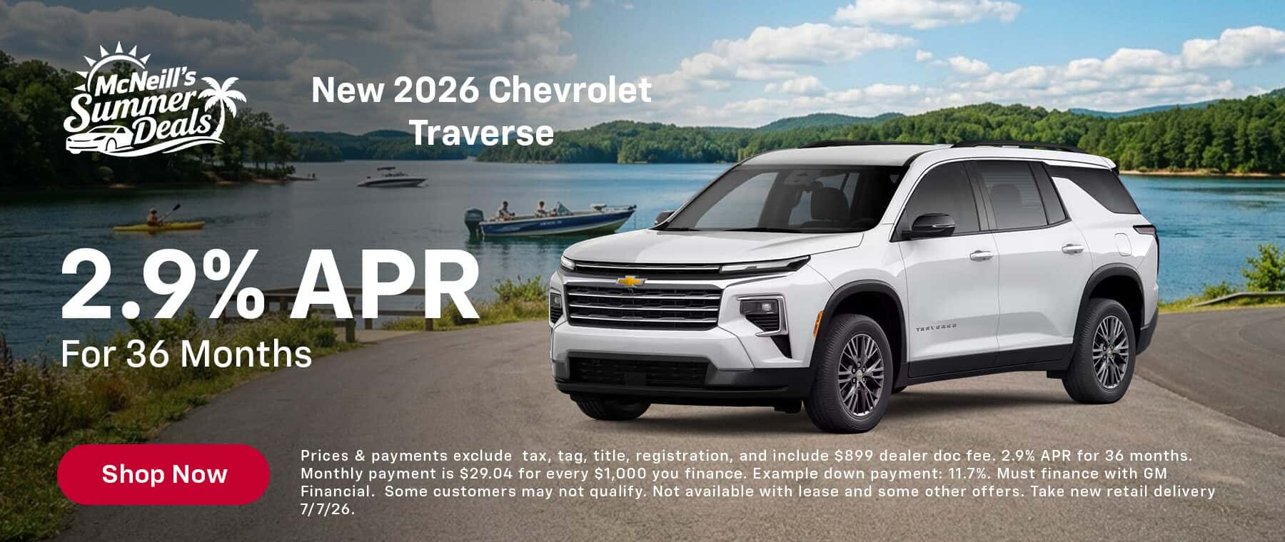 New 2026 Chevrolet Traverse