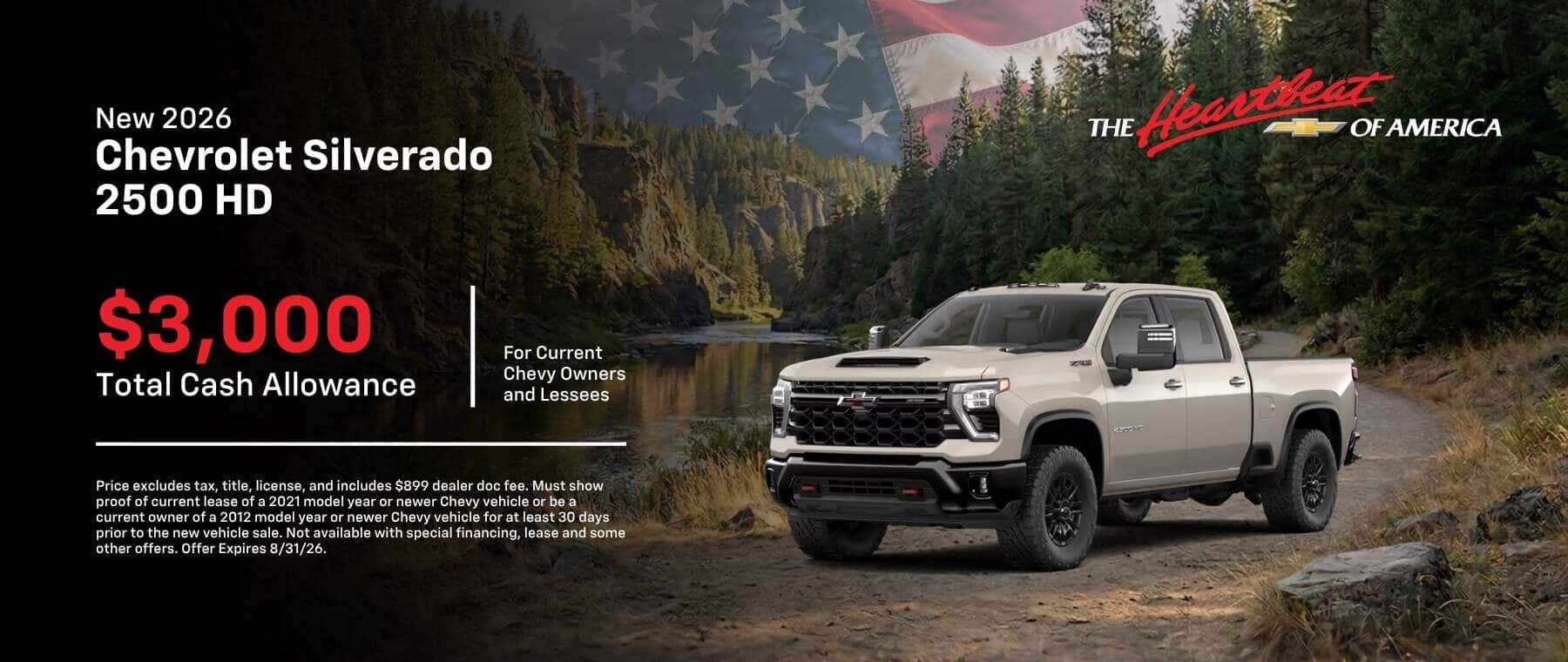 New 2026 Chevrolet Silverado 2500