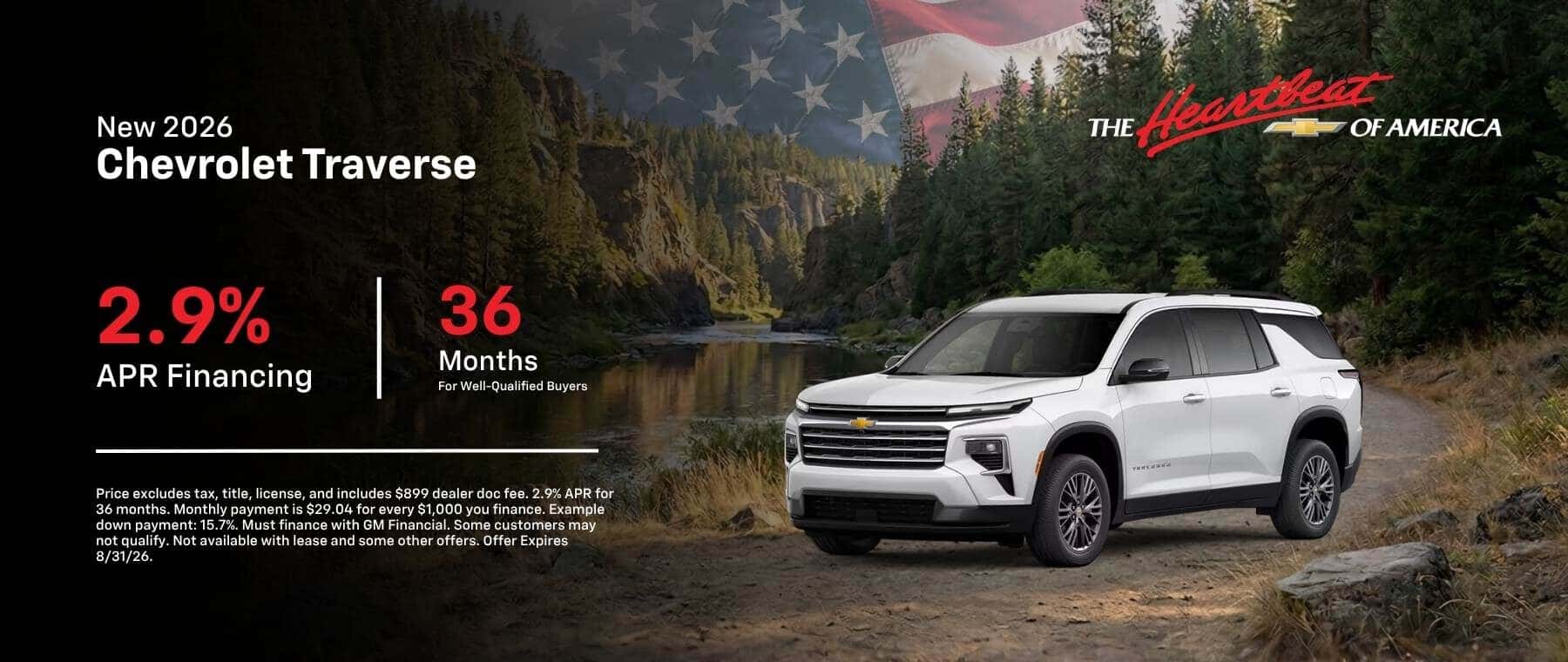 New 2026 Chevrolet Traverse
