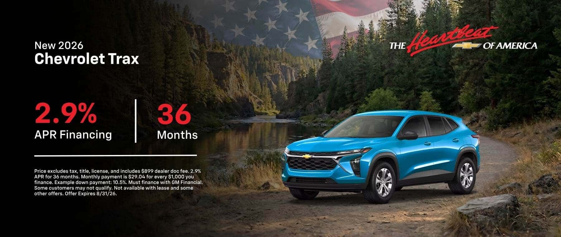 New 2026 Chevrolet Trax