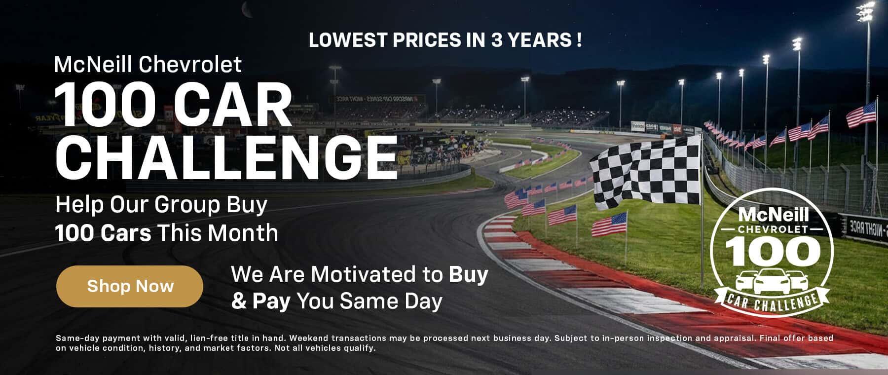 100 Car Challenge