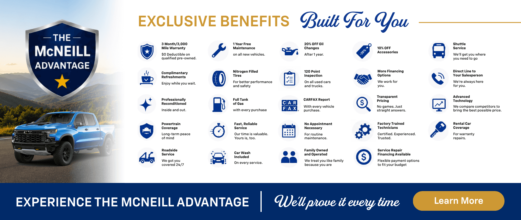 Exclusive Benefits, Built For You