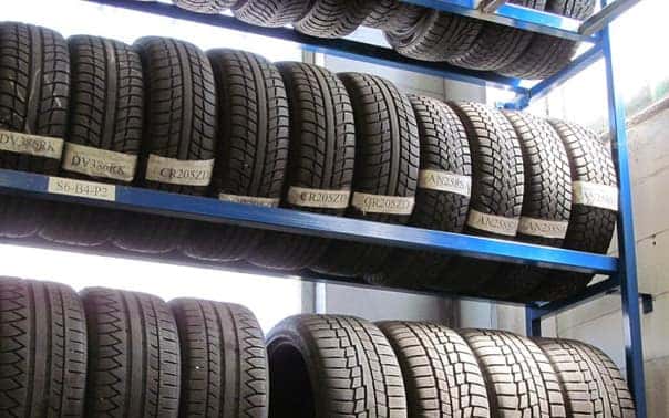 Tires on Rack