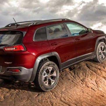 2018 Jeep Cherokee off-roading