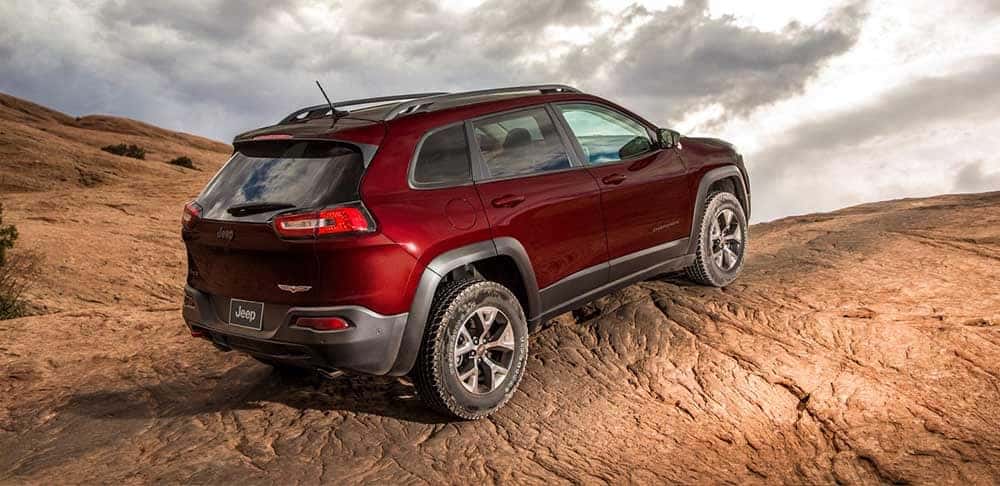 2018 Jeep Cherokee off-roading