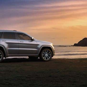 2018 Jeep Grand Cherokee Parked at a Beach