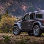 2019 Jeep Wrangler Parked in Front of Mountains
