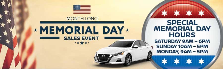 Special Hours Nissan of Yorktown Heights Memorial Day Holiday Hours