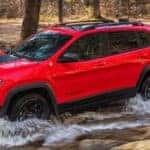 2018 Jeep Cherokee Off-Roading in a Forest